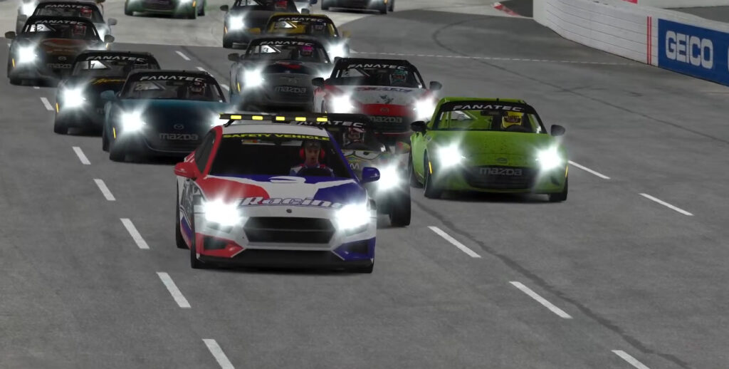 Maxda MX-5 Cup cars at Martinsville Speedway.