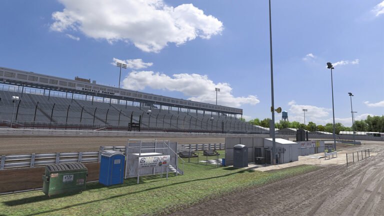 iRacing World of Outlaws 410 Sprint Cars racing at Knoxville Raceway during the iRacing Knoxville Nationals 2026
