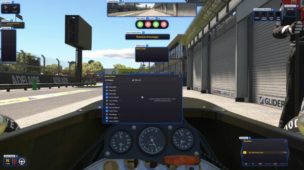 New iRacing UI Widgets