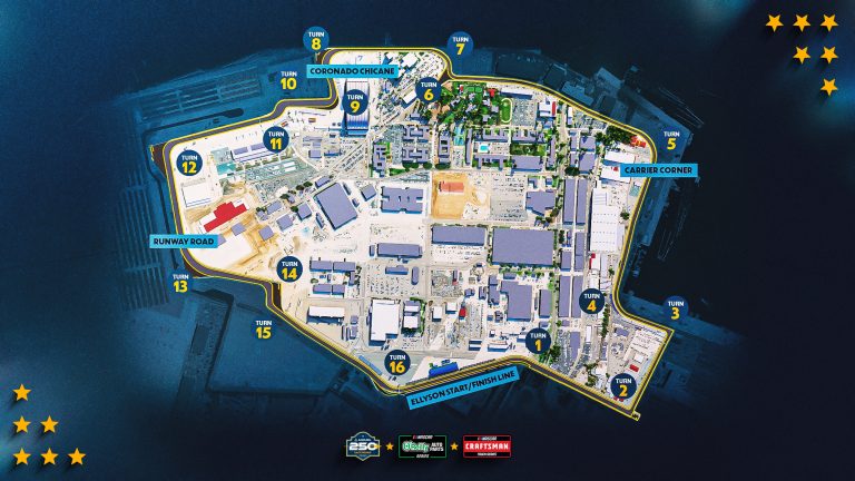 NASCAR San Diego Street Circuit Race Layout
