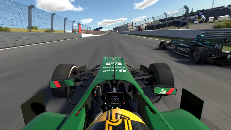 iRacing gameplay screenshot showing race highlights