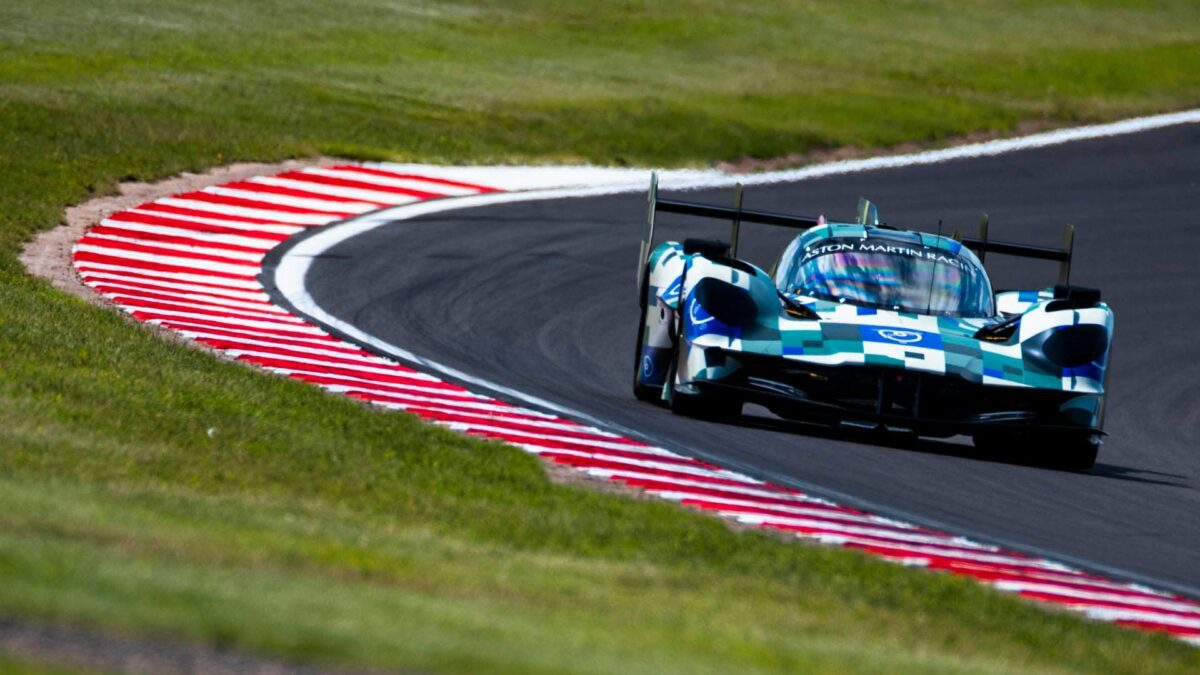 Aston Martin Vantage AMR-LMH GTP race car testing — coming to iRacing