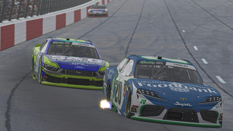 eNASCAR Coca-Cola iRacing Qualifying Series race at oval speedway