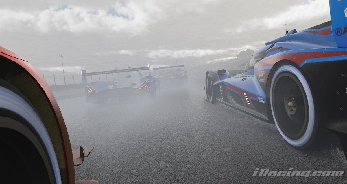 iRacing weather system rain racing affects lap times