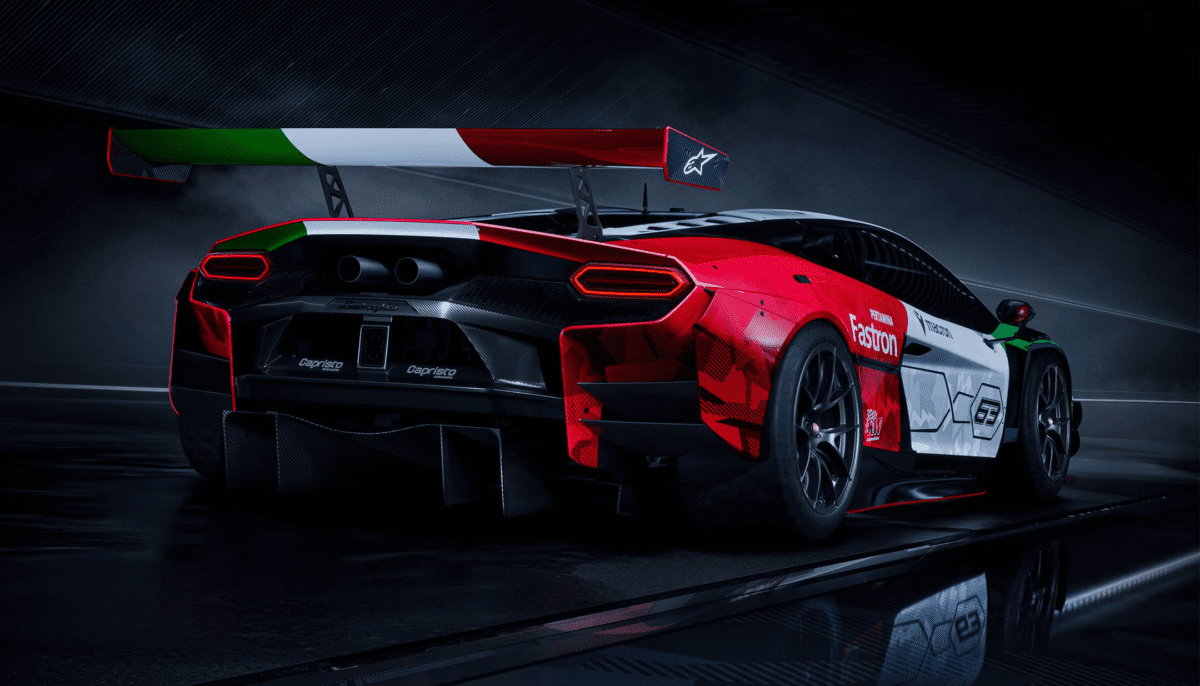 Lamborghini Temerario GT3 press photo - side profile