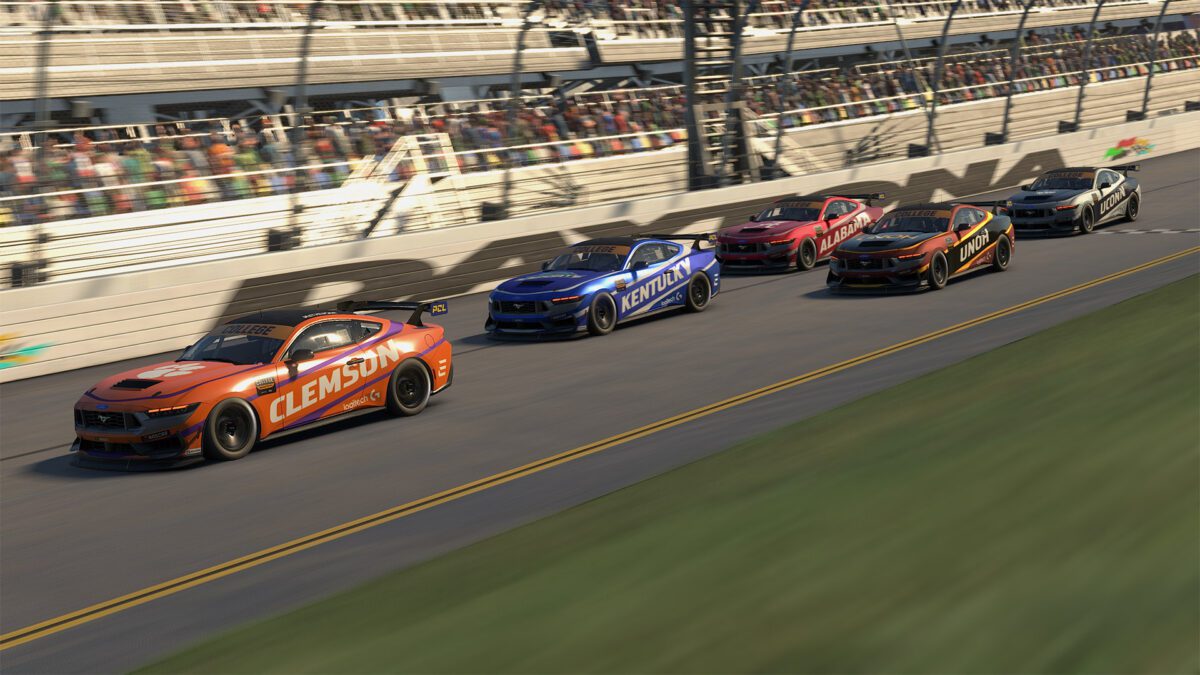 Ford Mustang GT4 in eNASCAR College iRacing Series IMSA tournament 2026-27