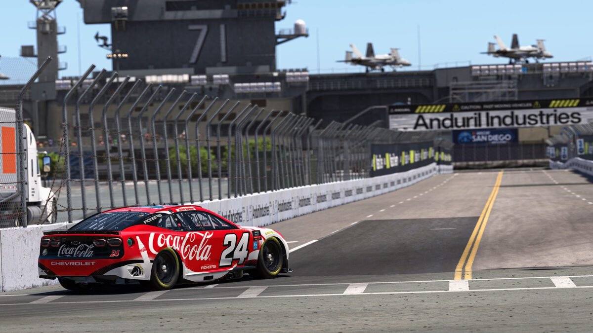 eNASCAR Coronado race recap Race 3 2026 at Naval Base Coronado street circuit