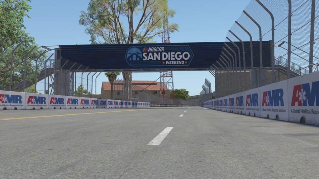 Qualcomm Circuit at Naval Base Coronado NASCAR street course in iRacing Season 3 2026