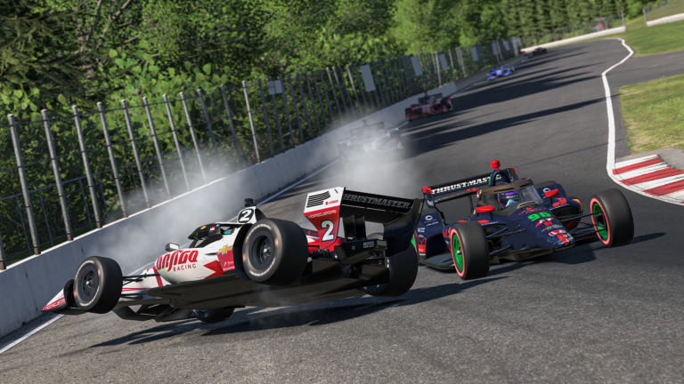 iRacing race start showing cars side by side — how to avoid crashes in iRacing