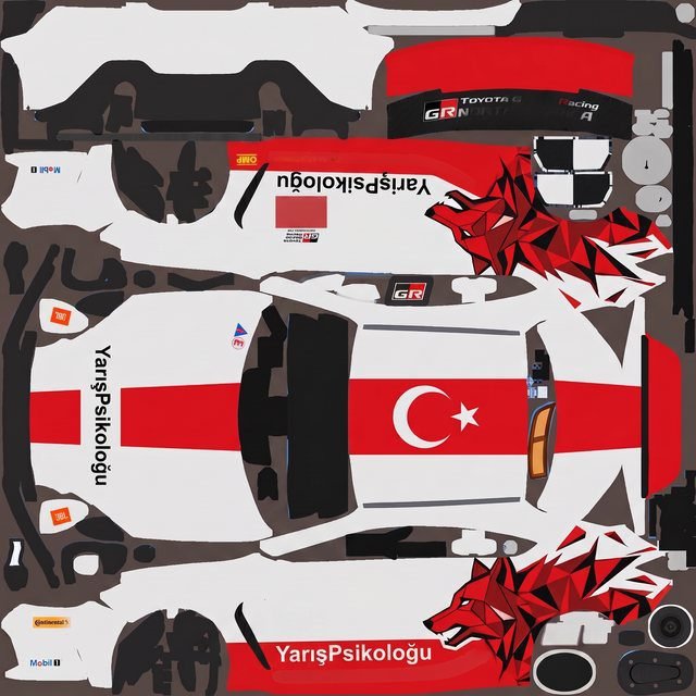 TÜRKİYE custom iRacing skin built with Ailivery