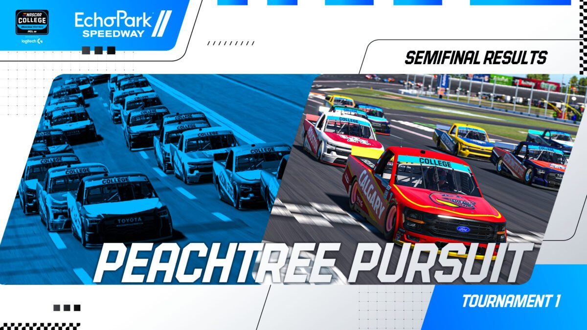 Peachtree Pursuit Week 1 recap at EchoPark Speedway — eNASCAR College iRacing Series