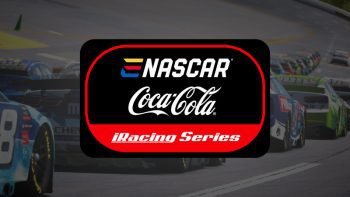 Quentin Warman celebrates after winning the eNASCAR Coca-Cola iRacing Series race at Texas Motor Speedway