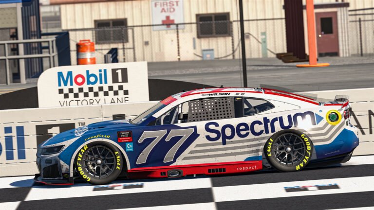 Steven Wilson No. 77 Spire Motorsports eNASCAR Race 10 Michigan win