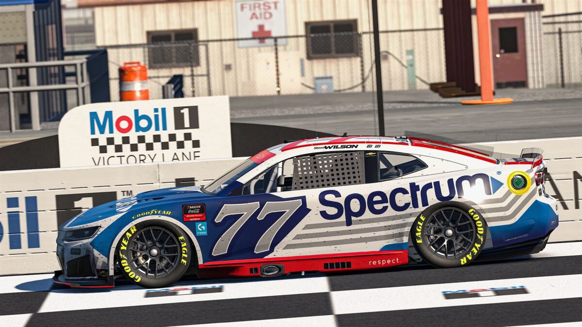 Steven Wilson No. 77 Spire Motorsports eNASCAR Race 10 Michigan win